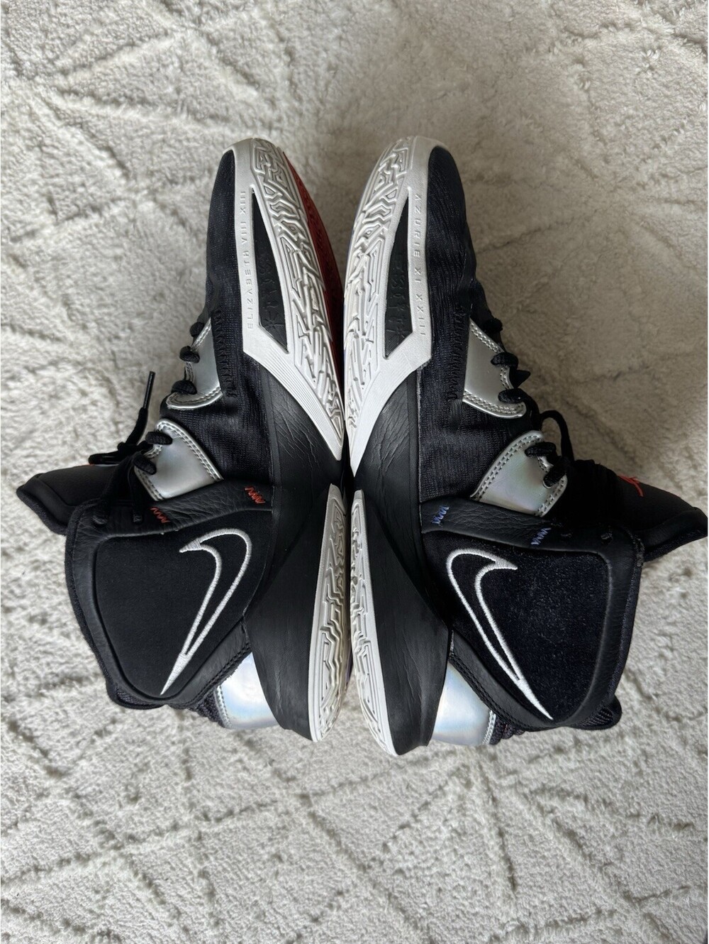 Nike Kyrie Infinity Black Metallic Silver CZ0204-001 Men's Size 11